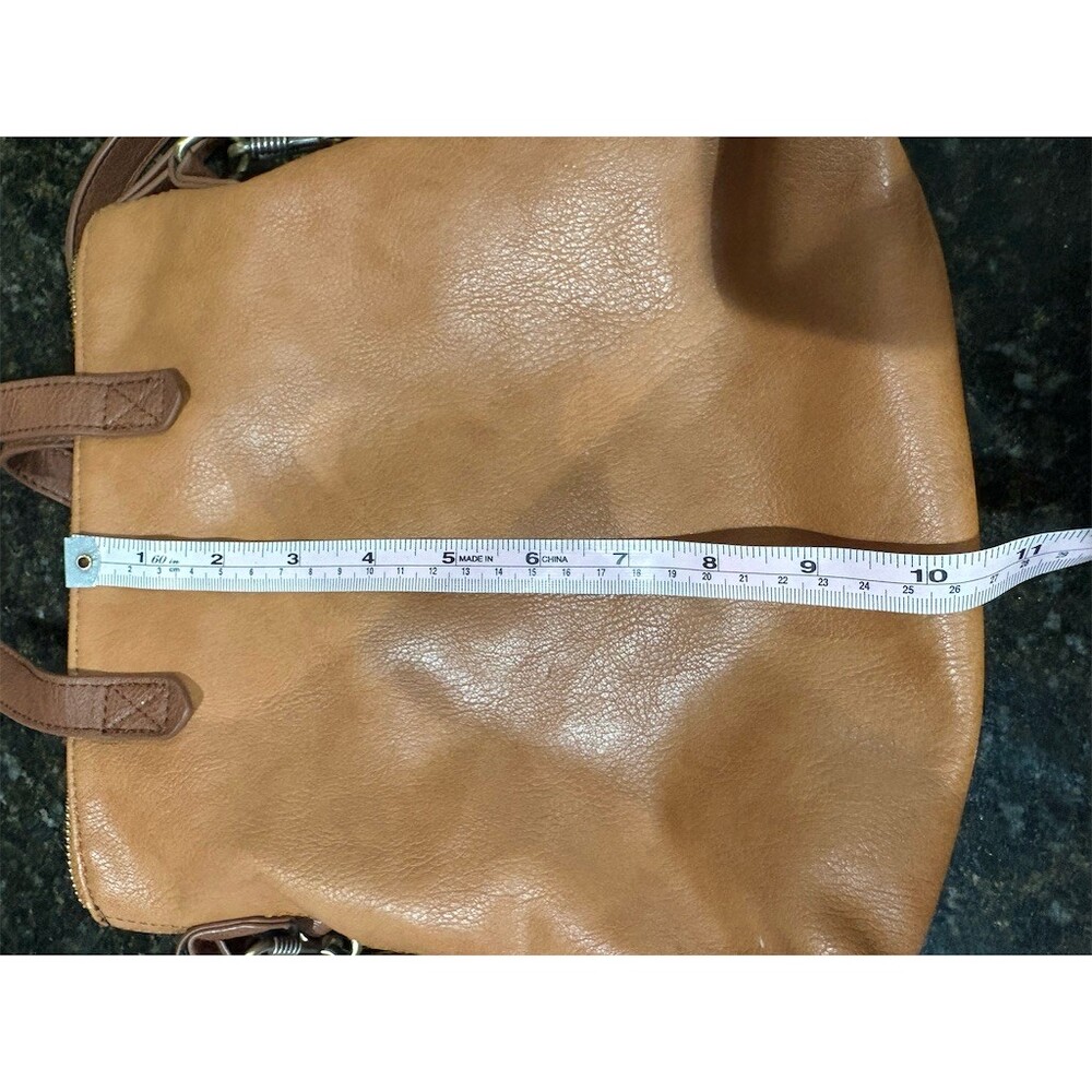 Antik Kraft Bree Crossbody Bag Womens Small Tan Brown Zip Top Adjustable - Picture 3 of 10